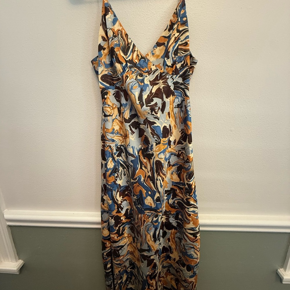 Abercrombie & Fitch Swirl Print Maxi Dress